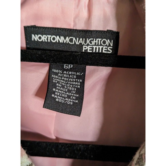 NORTONMCNAUGHTON Petites pea coat vintage size 6P preowned - Picture 2 of 3